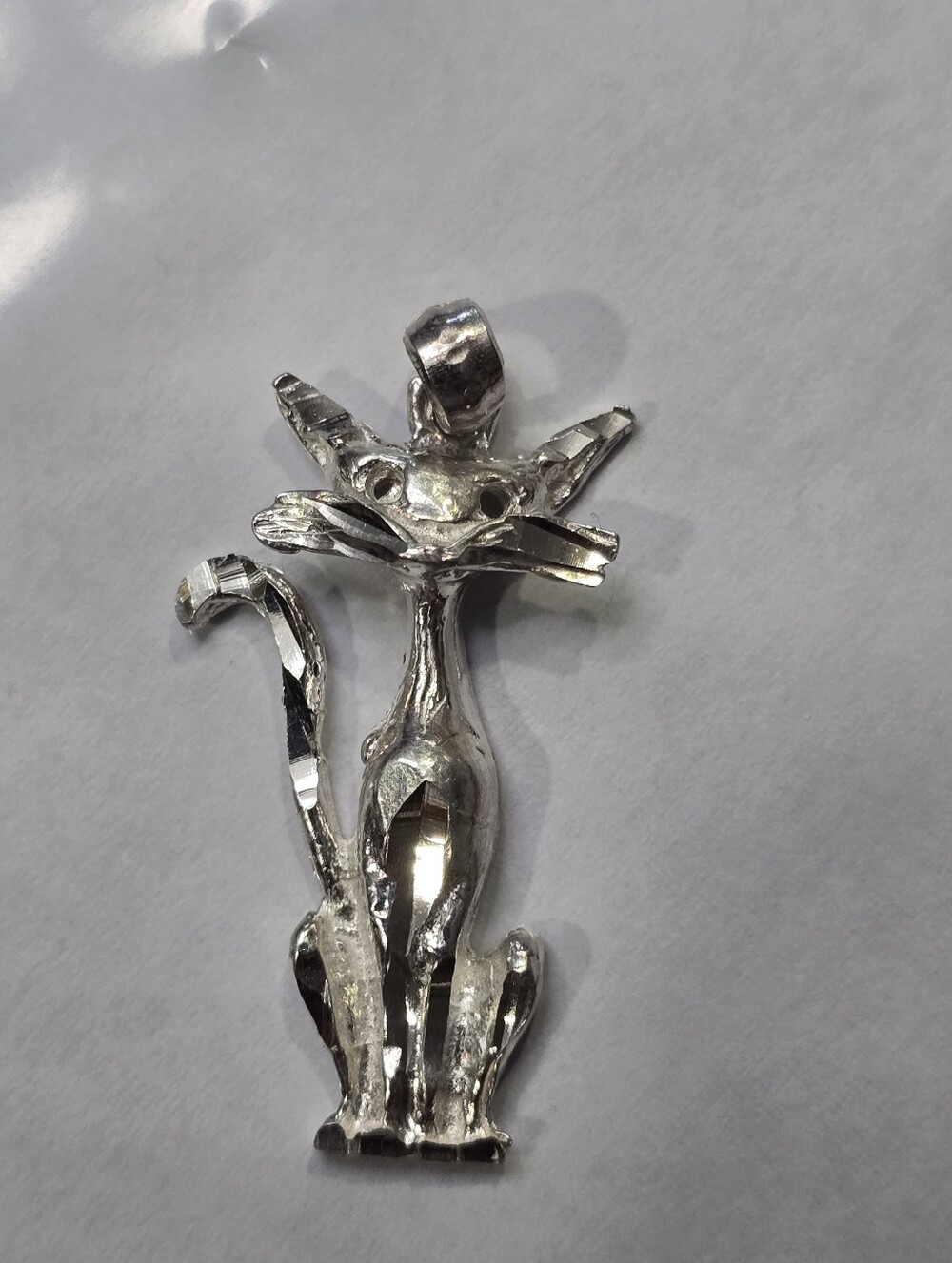 925 Silver Cat Necklace Pendant